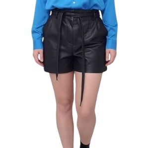 Zara Faux Leather Shorts